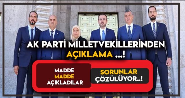 AK PARTİ MİLLETVEKİLLERİ İLETİŞİM OFİSİNDEN AÇIKLAMA