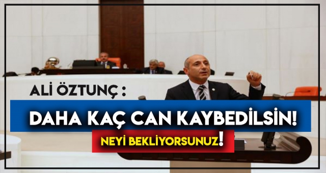 Öztunç, Ölüm Kavşağına Çözüm İstedi!