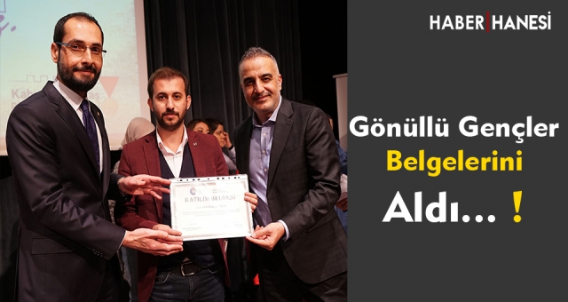 Gönüllü Gençlere Katılım Belgesi