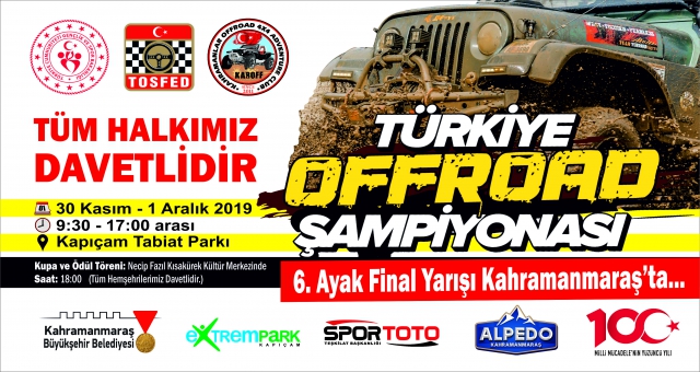 Türkiye Offroad Şampiyonası Kahramanmaraş’ta