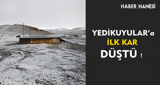 Yedikuyular’a Yılın İlk Karı Düştü