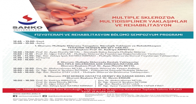 SANKO ÜNİVERSİTESİ’NDE BİLİMSEL TOPLANTI
