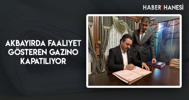 Akbayırda Faaliyet Gösteren Gazino Kapatılıyor