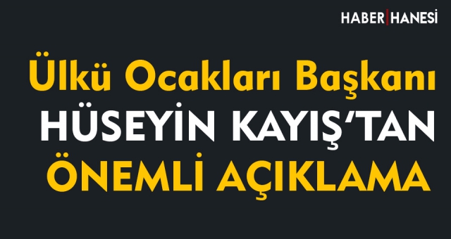 Başkan Kayış'tan Kritik Açıklama