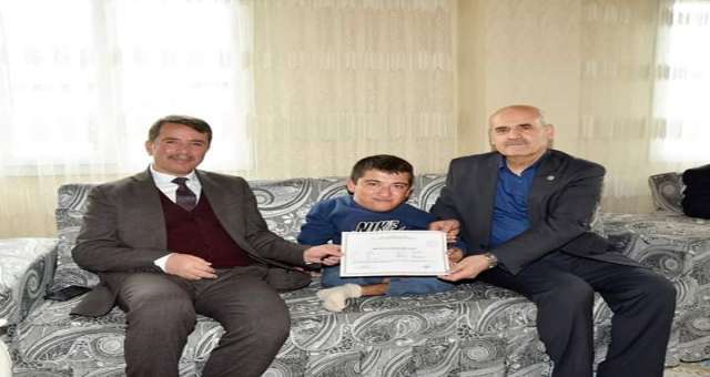 BAŞKAN OKUMUŞ - ENGELLİ VATANDAŞIN HAYALİNİ GERÇEKLEŞTİRDİ