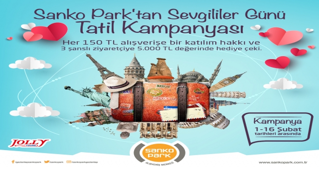SANKO PARK’TAN ÜÇ ŞANSLI ÇİFTE TATİL HEDİYESİ