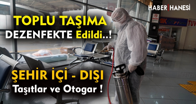 Dezenfekte edildi!
