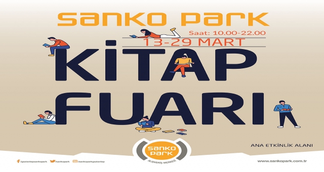 Sanko Park'ta Kitap fuarı Başlıyor