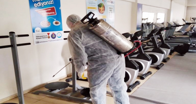 Spor Tesisleri Dezenfekte Edildi