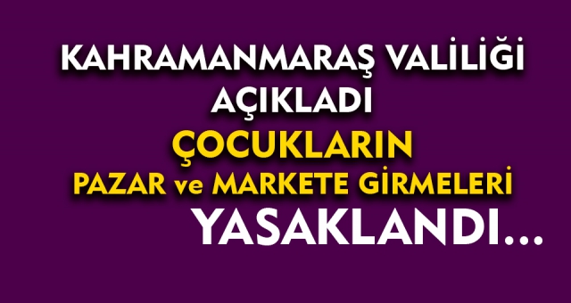 Valilik Açıkladı Çocukların O alanlara Girişi Yasaklandı !