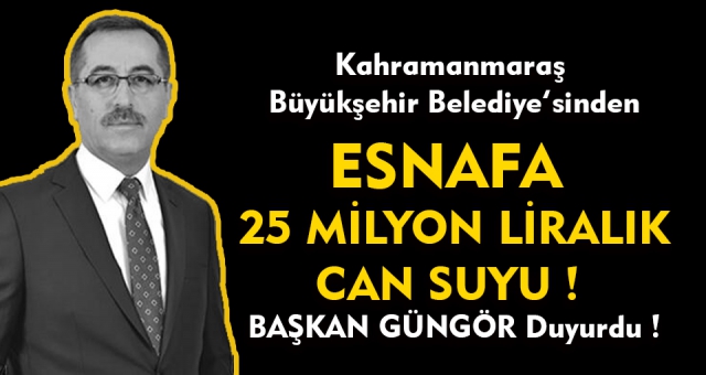 Büyükşehir Belediyesi'nden Esnafa 25 Milyon TL Ödeme !