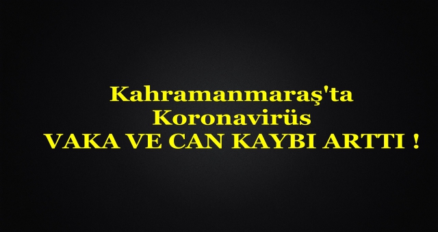 Kahramanmaraş'ta Koronavirüs Rakamları - 17 Nisan 2020