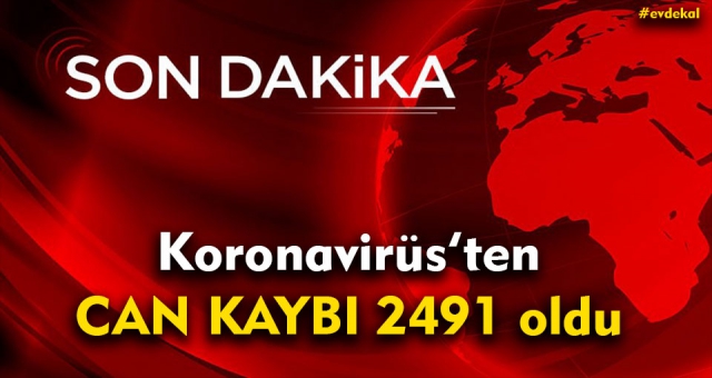 Koronavirüs Can Kaybı 2491 oldu