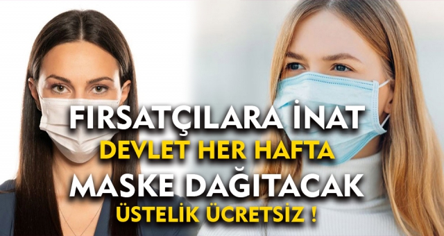 Ücretsiz Maske Dağıtılıyor !