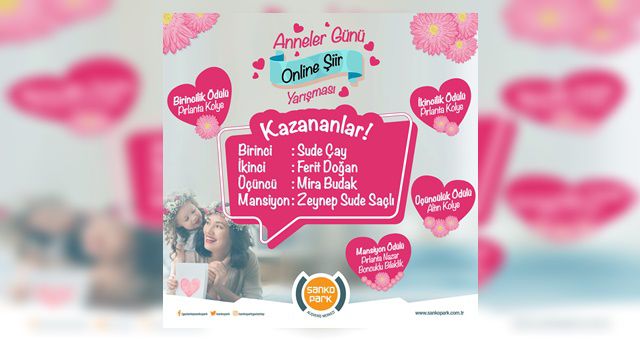 Sanko Park'ın Anneler Gününe Özel Şiir Yarışması Sonuçlandı