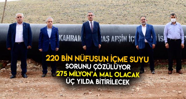 Afşin Ve Elbistan'ın İçme Suyu Sorunu Çözülüyor