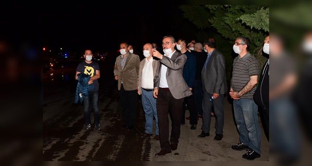 Başkan Güngör Anında Yangın Yerinde