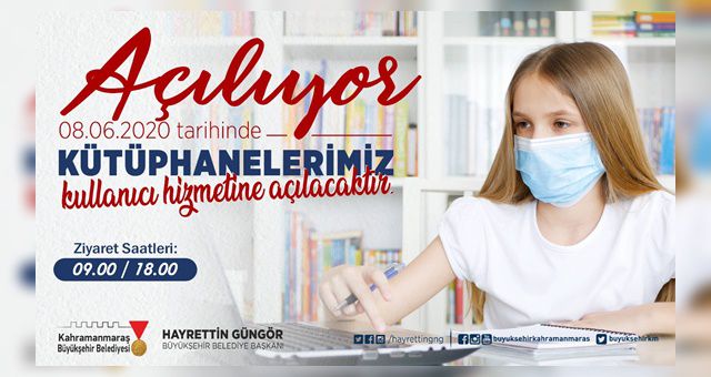 Büyükşehir’in halk kütüphaneleri açılıyor