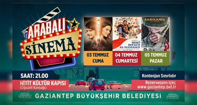 Gaziantep'te Arabalı Sinema