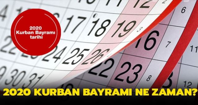 Kurban Bayramı Ne Zaman ? 2020