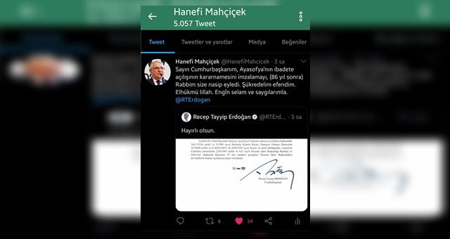 Başkan Mahçicek'ten Ayasoyfa Mesajı