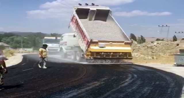 Elmalı-Kalaycık Grup Yolunda Çalışma