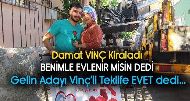 Kahramanmaraş'ta Evlilik Teklifini Arşa Çıkardı