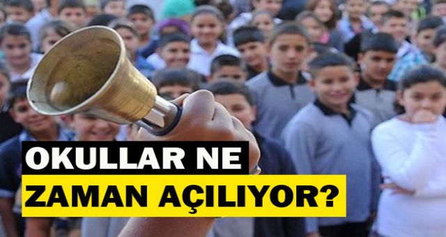 MEB okulların açılacağı tarihi açıkladı…Okullar ne zaman açılacak?