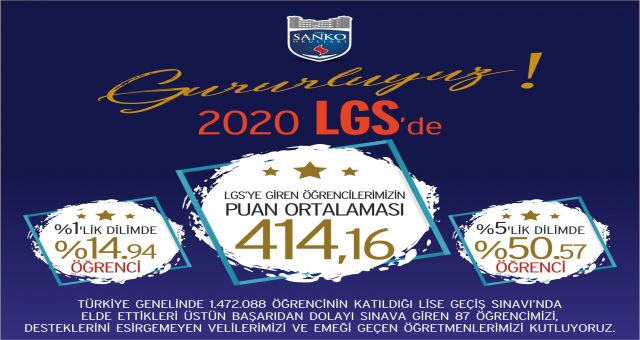 Sanko Okullarından LGS Başarısı