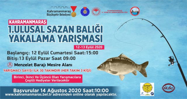 Kahramanmaraş'ta Sazan Balığı Avlama Yarışması