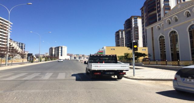 Kahramanmaraş'ta Trafik Lambalarına Buton Ayarı