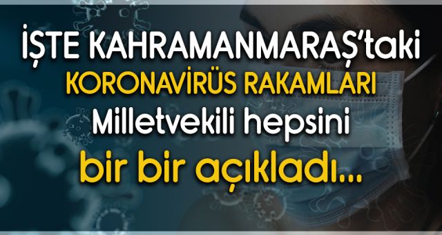 Kahramanmaraş'taki Koronavirüs Rakamları Açıklandı