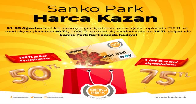 Sanko Park Harcamaları Paraya Dönüşüyor