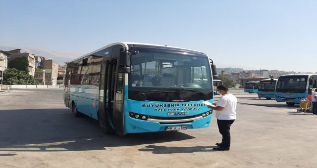 Kahramanmaraş'ta Toplu Taşımaya Muayene
