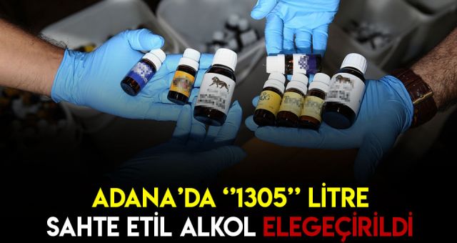 Adana'da Sahte Etil Alkol Üretimi Yapılan Eve Polis Ekibleri Tarafından Baskın