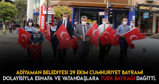Adıyaman Şehri Kırmızı Beyaz'la Kaplandı
