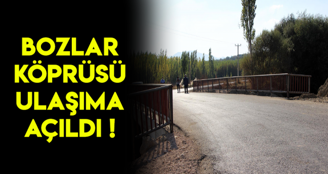 Çağlayancerit'te Yeni Köprü İnşa Edildi