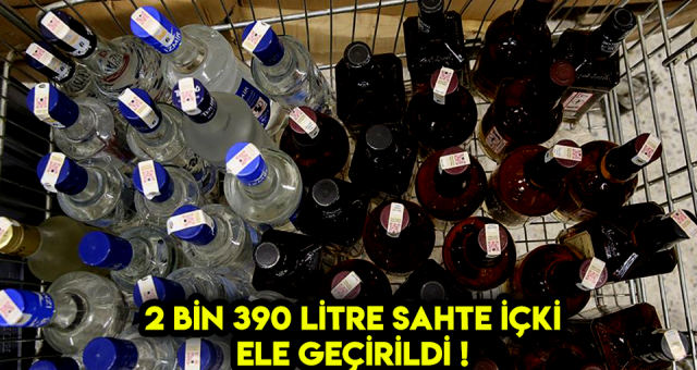 Hatay'da Sahte İçki Operasyonu