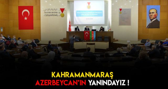 Kahramanmaraş Büyükşehir'den Azerbeycan'a Destek