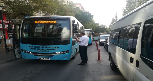 Kahramanmaraş Toplu Taşımada Denetimler Sürüyor