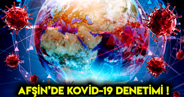 Kahramanmaraş'ın Afşin İlçesinde Kovid-19 Denetimleri Yapıldı