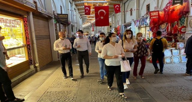 Kahramanmaraş'ta Chp'liler Esnafı Gezdi ! Esnaf Ekonomiden Dert Yandı