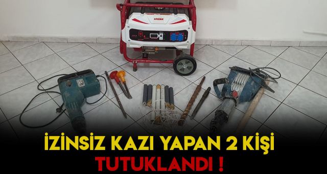 Merisn'de Arkeoloji Alanında İzinsiz Kazı Yapan 2 Şahıs Yakalandı