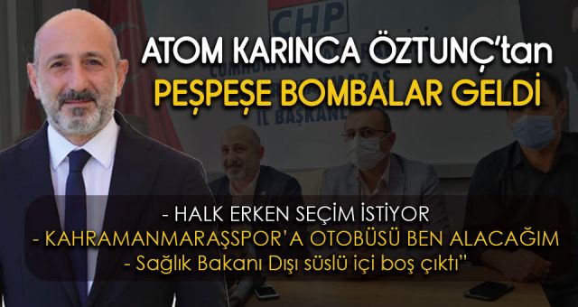 Öztunç İl Başkanlığından Bombaladı