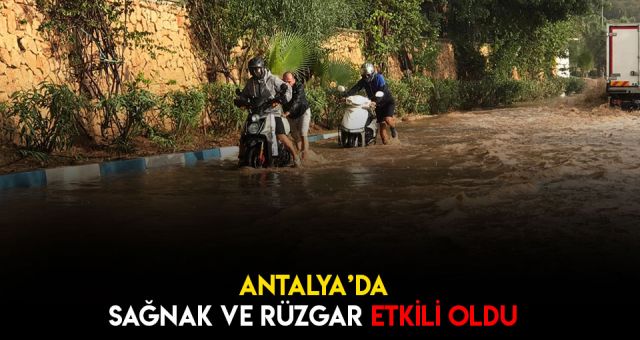 Sağnak Ve Rüzgar Yaşamı Zorlaştırdı