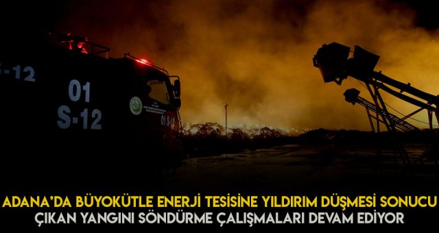 Adana'da Enerji Tesisinde Yangın Çıktı