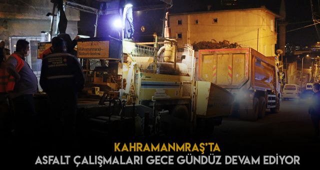 Asfalt Çalışmaları Saat Fark Etmezsizin Devam Ediyor
