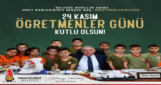 Başkan Mahçiçek 24 Kasım Öğretmenler Gününü Kutladı