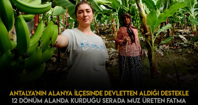 Devlet'ten Destek Alarak Muz Üreticisi Olma Yolunda Adıma Attı