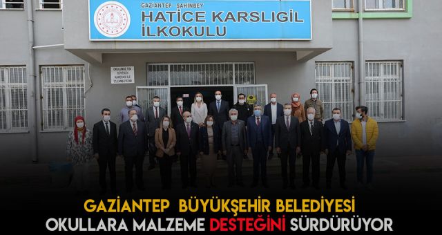 Gaziantep Büyükşehir Belediyesi'nden Okullara Destek